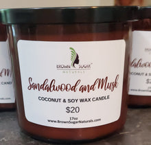 Load image into Gallery viewer, Sandalwood &amp; Musk Candle 17oz