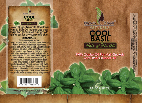 Brown Sugar Natural Cool Basil Hair Oil