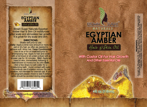 Brown Sugar Natural Egyptian Amber Hair Oil