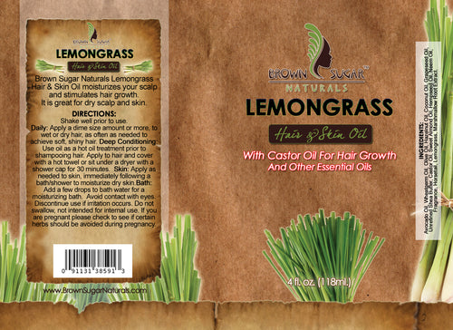 Brown Sugar Natural Lemongrass Hair Oil