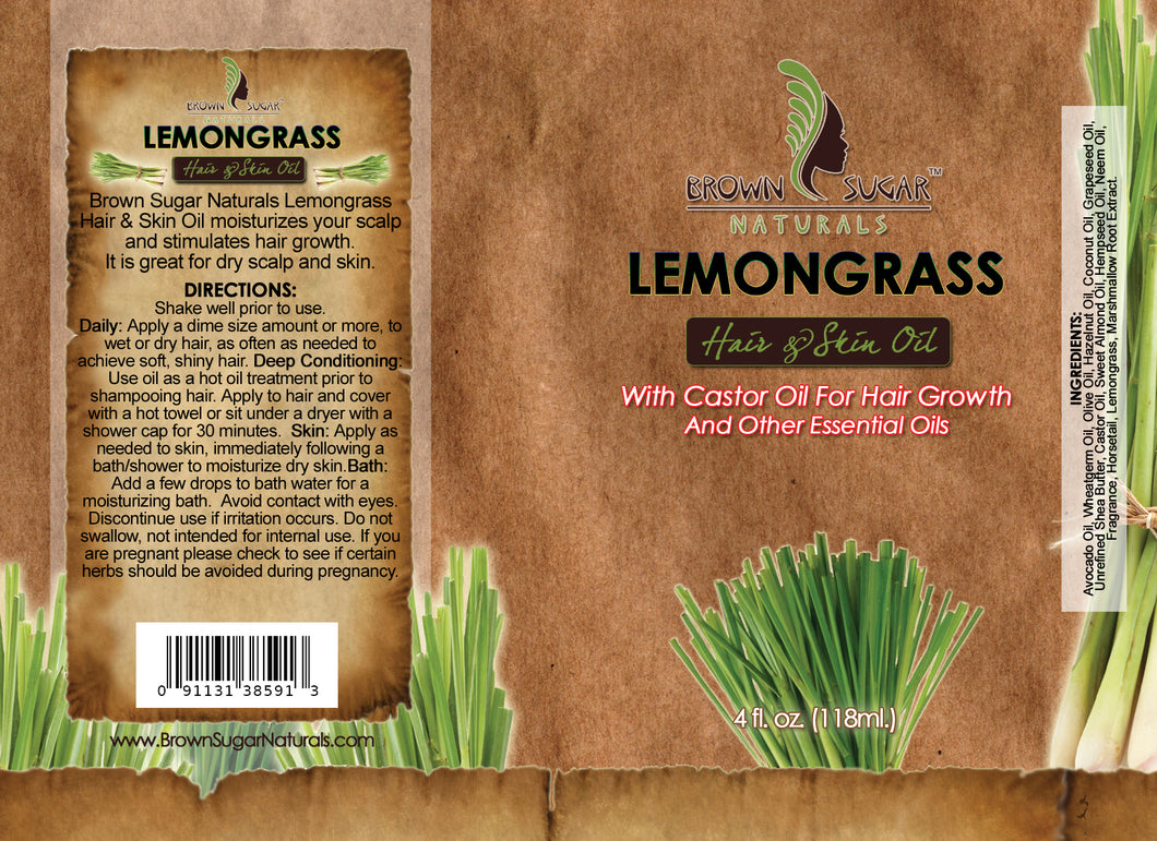 Brown Sugar Natural Lemongrass Hair Oil